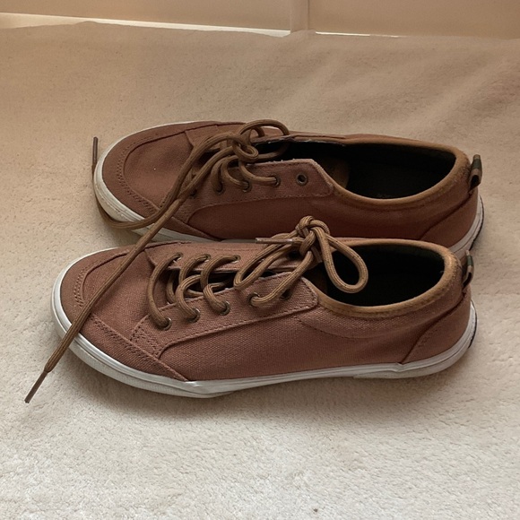 Sperry Men's Tan Canvas Sneakers - Picture 7 of 9